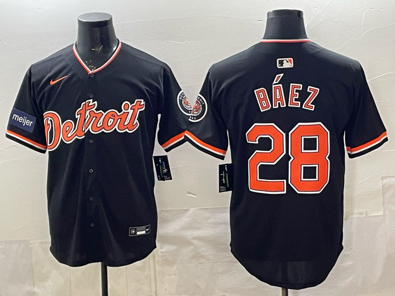 Men Detroit Tigers #28 Daez black Nike 2026 MLB Jersey 0402004